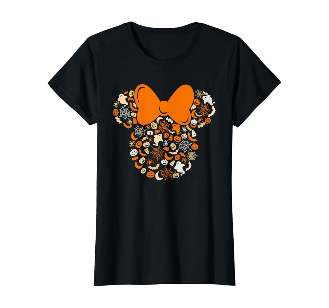 Minnie Mouse Halloween Ghosts Pumpkins Spiders T-Shirt | Amazon (US)