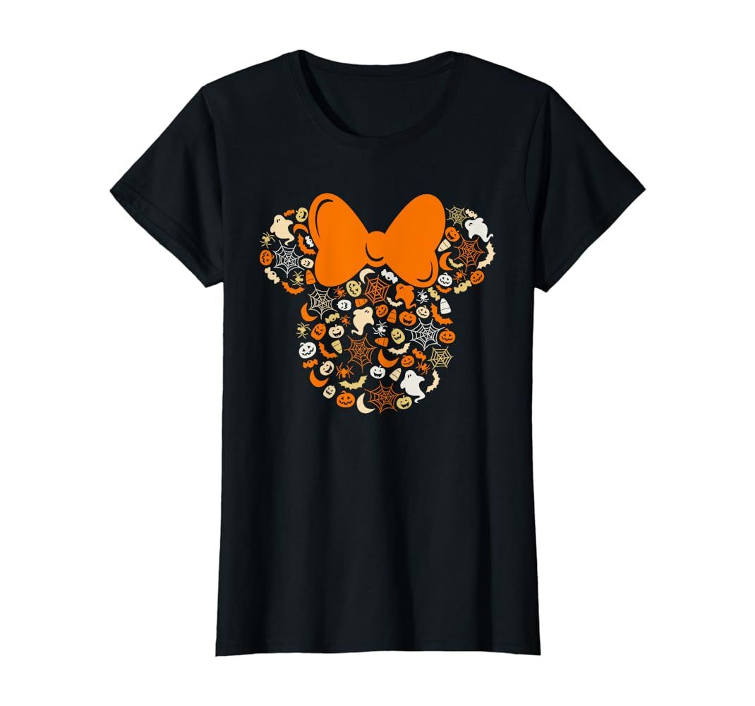 Minnie Mouse Halloween Ghosts Pumpkins Spiders T-Shirt | Amazon (US)
