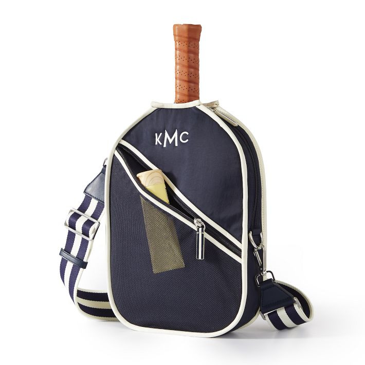 Sporty Stripe Pickleball Crossbody Bag | Mark and Graham