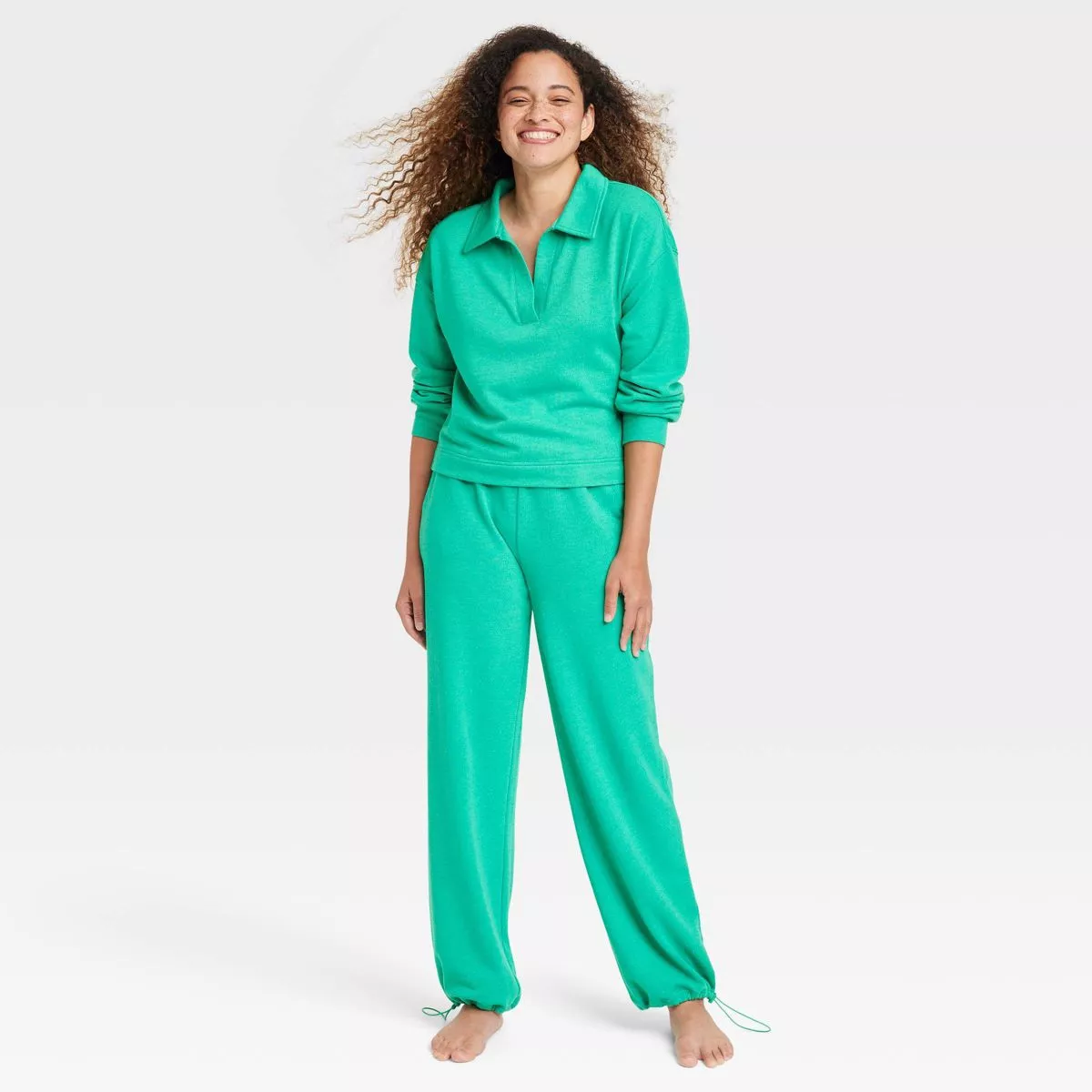 Women's Satin Pajama Set - Colsie™ White/Cherry XL