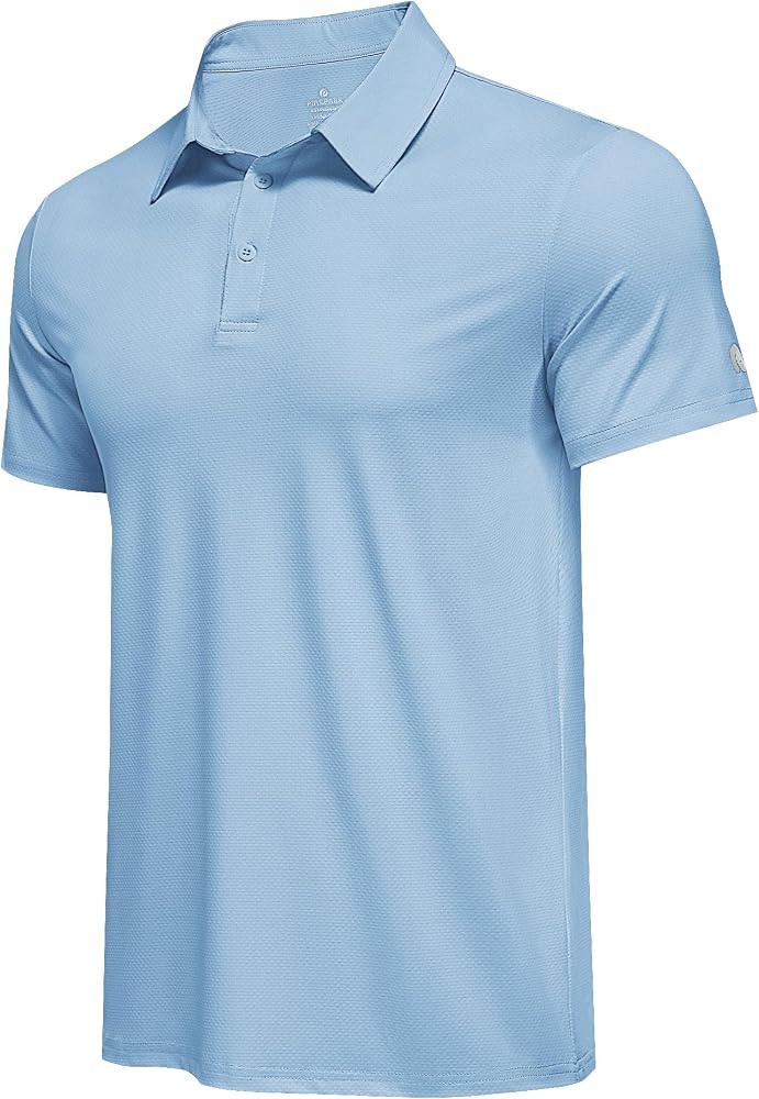 PINSPARK Mens Polo Shirt Performance Moisture Wicking Polo Shirts UPF 50 Golf Shirts for Men Quic... | Amazon (US)