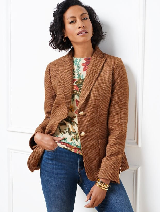 Classic Shetland Blazer - Ripen Check | Talbots