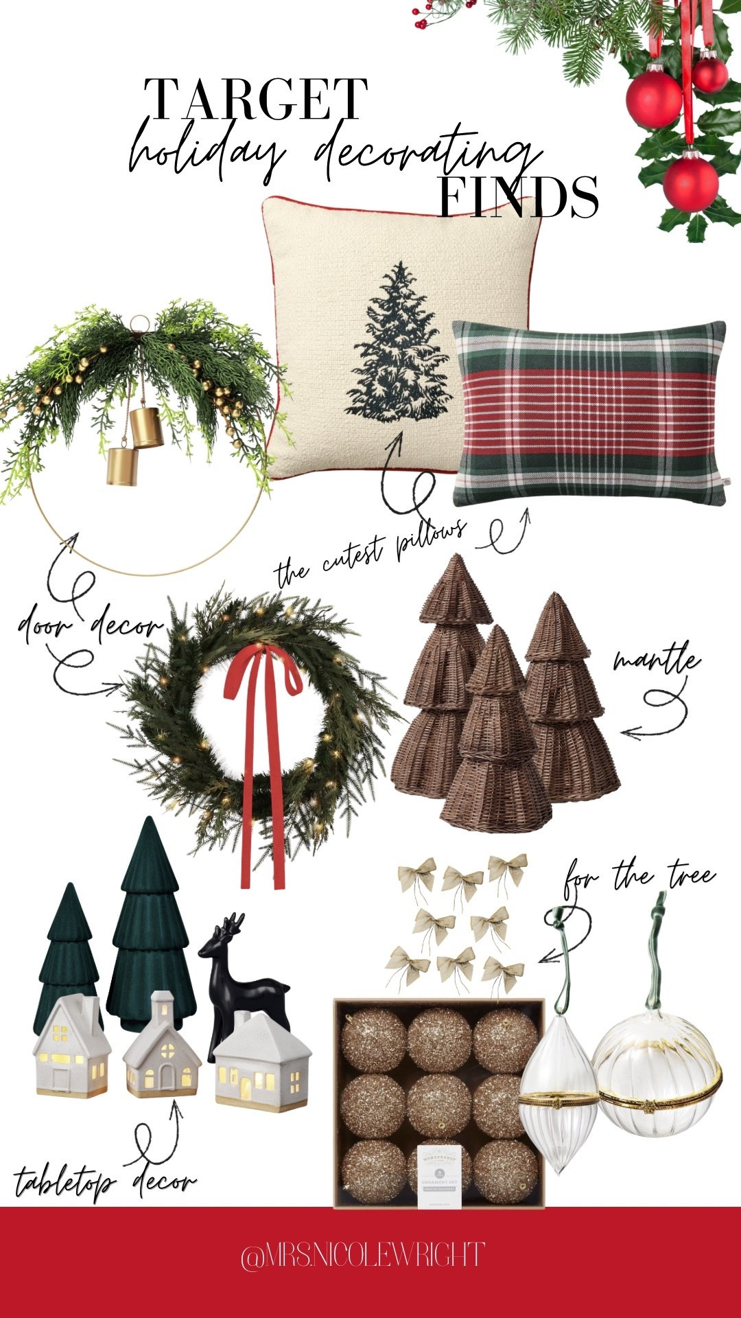 Some of the best Target holiday finds! An easy way to create a Ralph Lauren or timeless Christmas look! 

#LTKHome #LTKFindsUnder50 #LTKHoliday