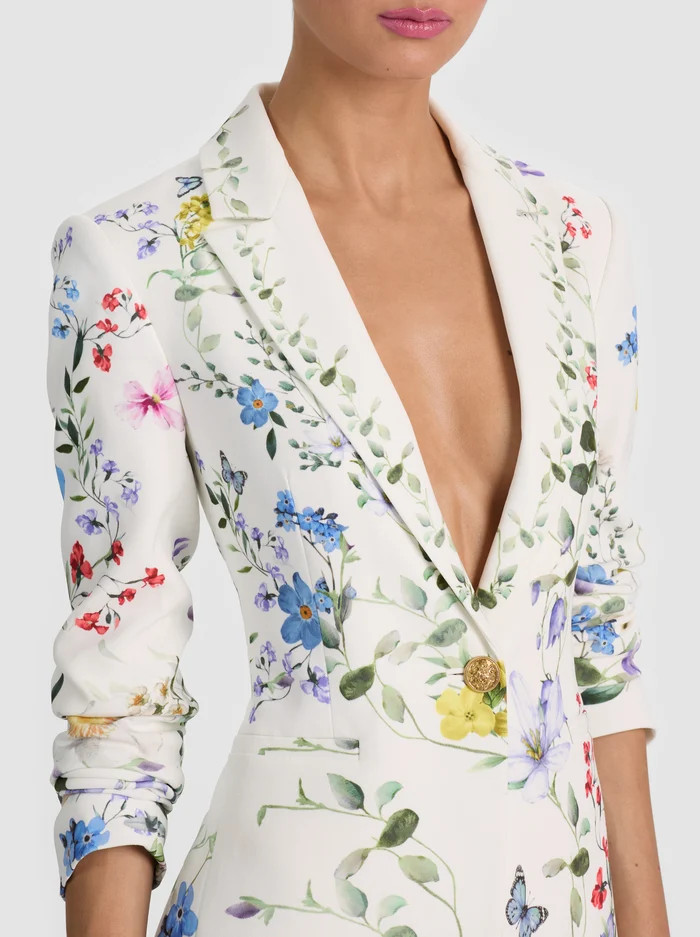 BREANN PRINTED BLAZER | Alice + Olivia