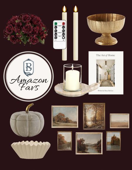 Some cozy, fall, and winter decor touches  from Amazon! 

Fall decor, gold bowl, landscape art, vintage art, white bowl, candle stick lights, Amazon home 

#LTKhome #LTKHoliday #LTKSeasonal