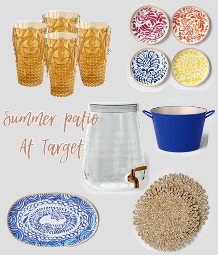 Refresh your patio dining with new dining and entertainment pieces at Target! Hosting a summer party on the patio? Target has everything you need from placemats, plastic drinkware, melamine plates, beverage dispensers and more!! 

#LTKSeasonal #LTKparties #LTKhome