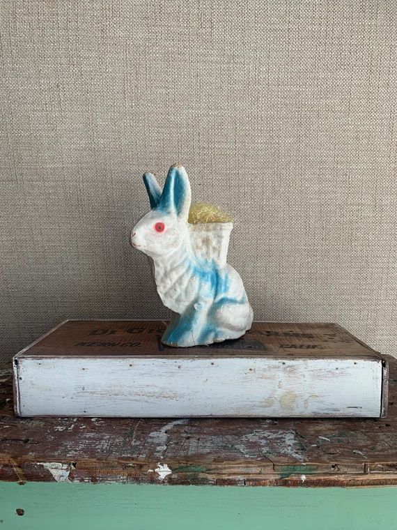 Vintage Paper Mache Easter Rabbit 7 1/4 | Etsy | Etsy (US)