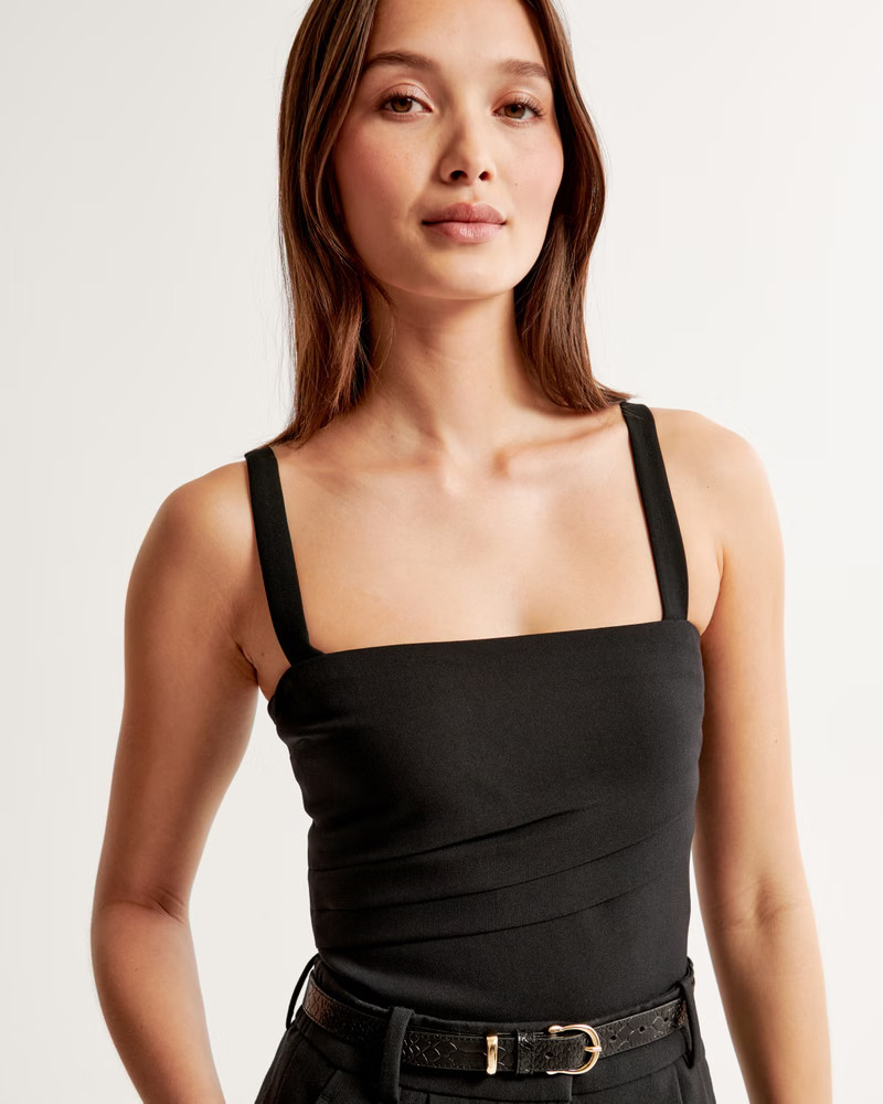 Women's Tailored Squareneck Set Top | Women's | Abercrombie.com | Abercrombie & Fitch (US)