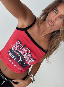 Full Speed Racing Tank Top Red | Princess Polly US