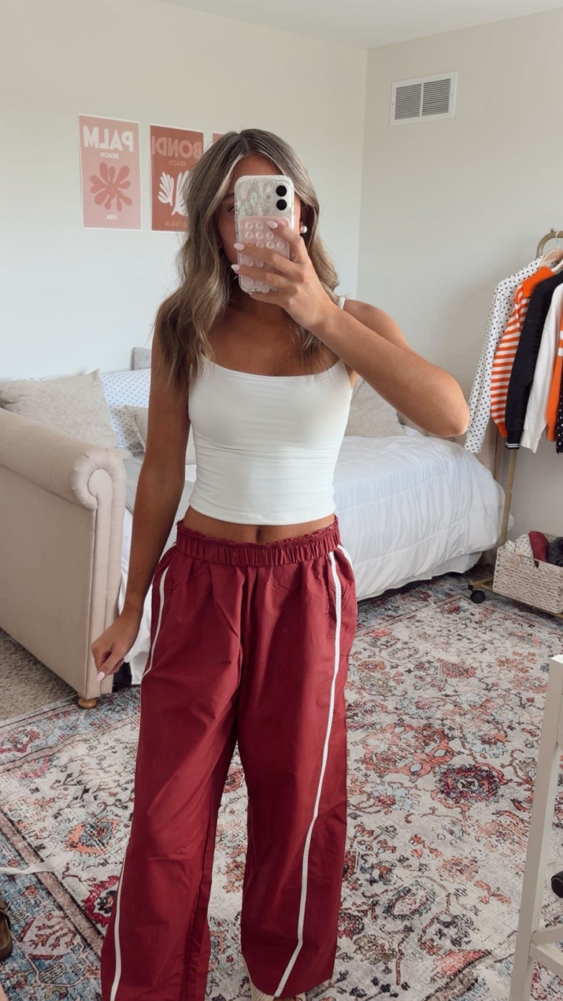 Sporty + casual- These red wide-leg track pants from Walmart are such a fun statement piece! Paired them with a simple white tank for an easy, effortless look. Love the white stripe detail, and they’re perfect for running errands, grabbing coffee, or dressing up your everyday basics! 

#WalmartFinds #WalmartFashion #WalmartStyle #TrackPants #WideLegPants #SportyStyle #CasualOutfit #EverydayStyle #Athleisure #FallStyle

#LTKdayinmylife #LTKootd #LTKU
