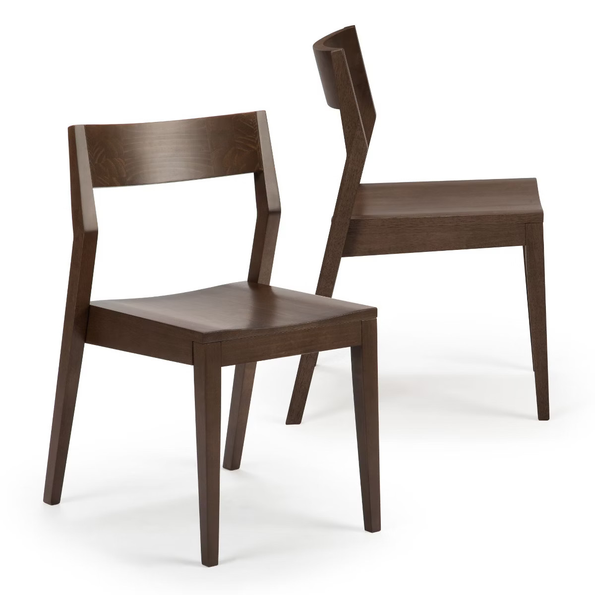 Plank+Beam Modern Dining Chair Set of 2, Wooden Chairsf or Kitchen, Office, Living Room | Target