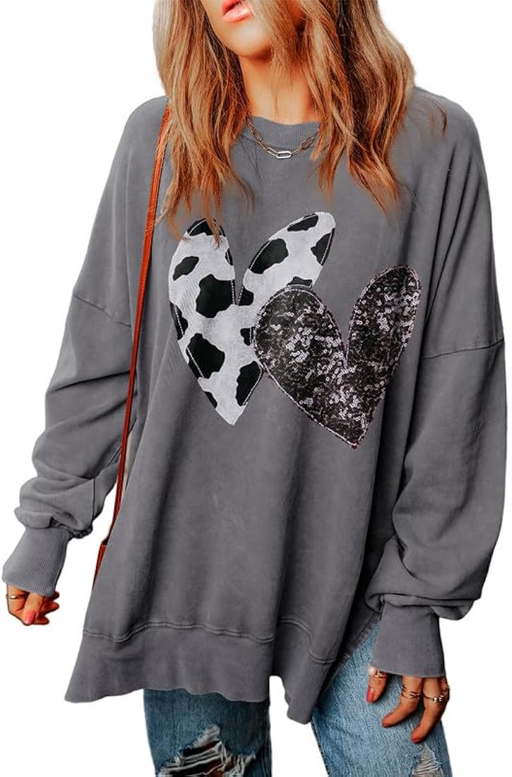 F Grey Heart | Amazon (US)