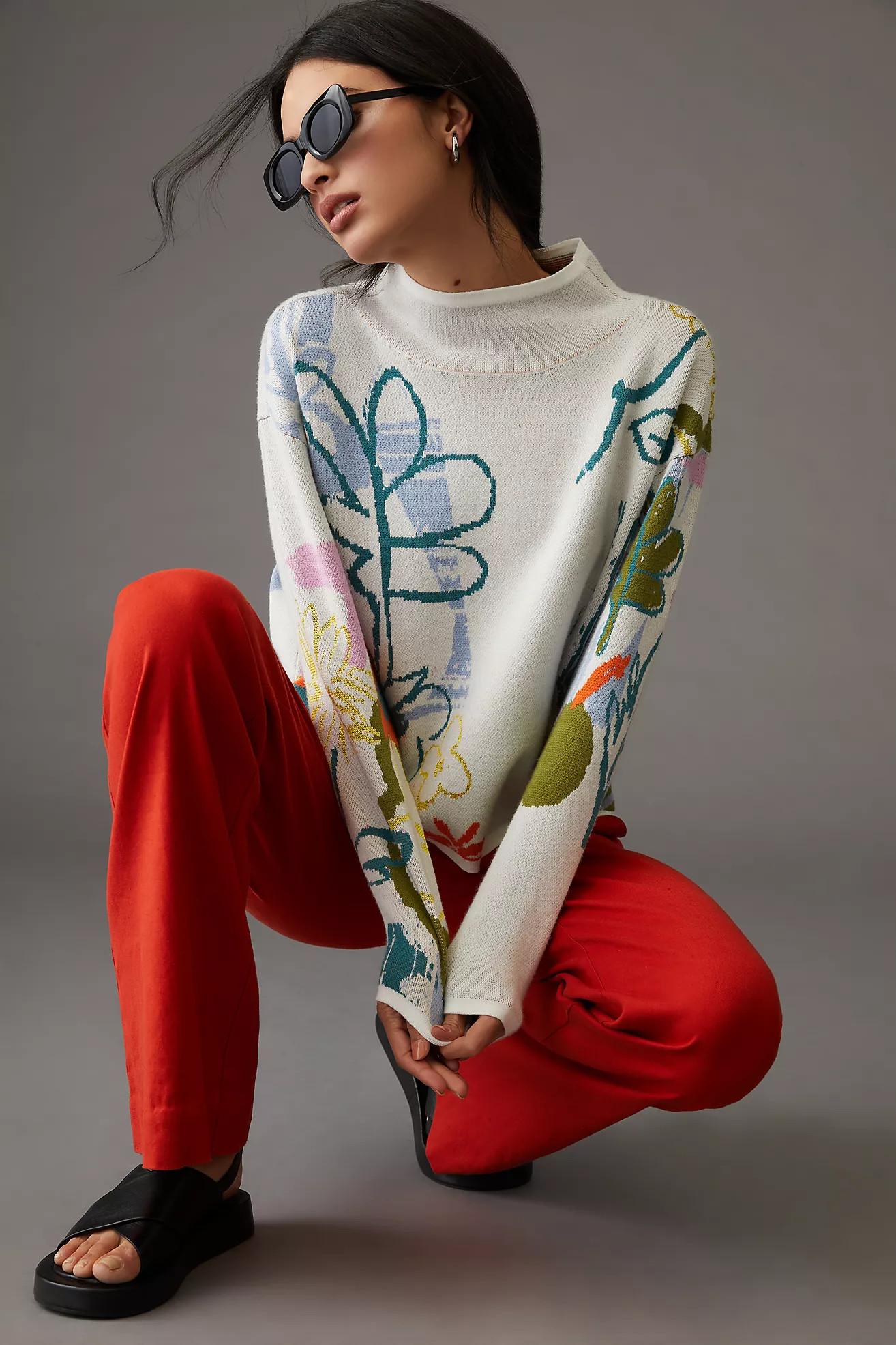 Maeve Carys Mock-Neck Sweater | Anthropologie (US)