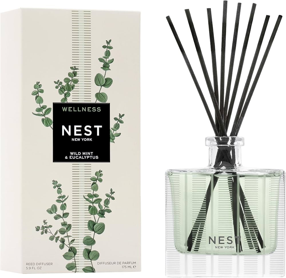 NEST New York Reed Diffuser, Wild Mint & Eucalyptus - 5.9 fl oz - Fragrance for Up to 90 Days - R... | Amazon (US)