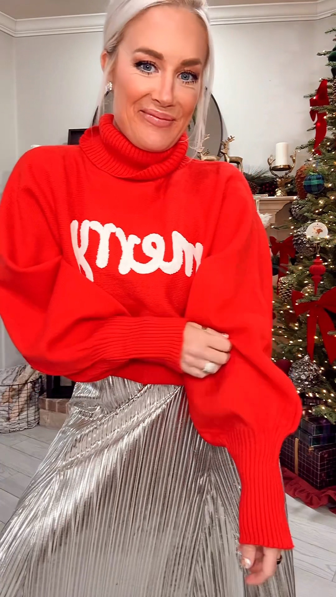 Amazon holiday Christmas outfit inspo
Nutcracker dress - small
Green pants - small
Black and red merry sweater - medium 
Nutcracker sweater / large 
Red pants - small 
Silver skirt / small 

#LTKHoliday #LTKGiftGuide #LTKSeasonal