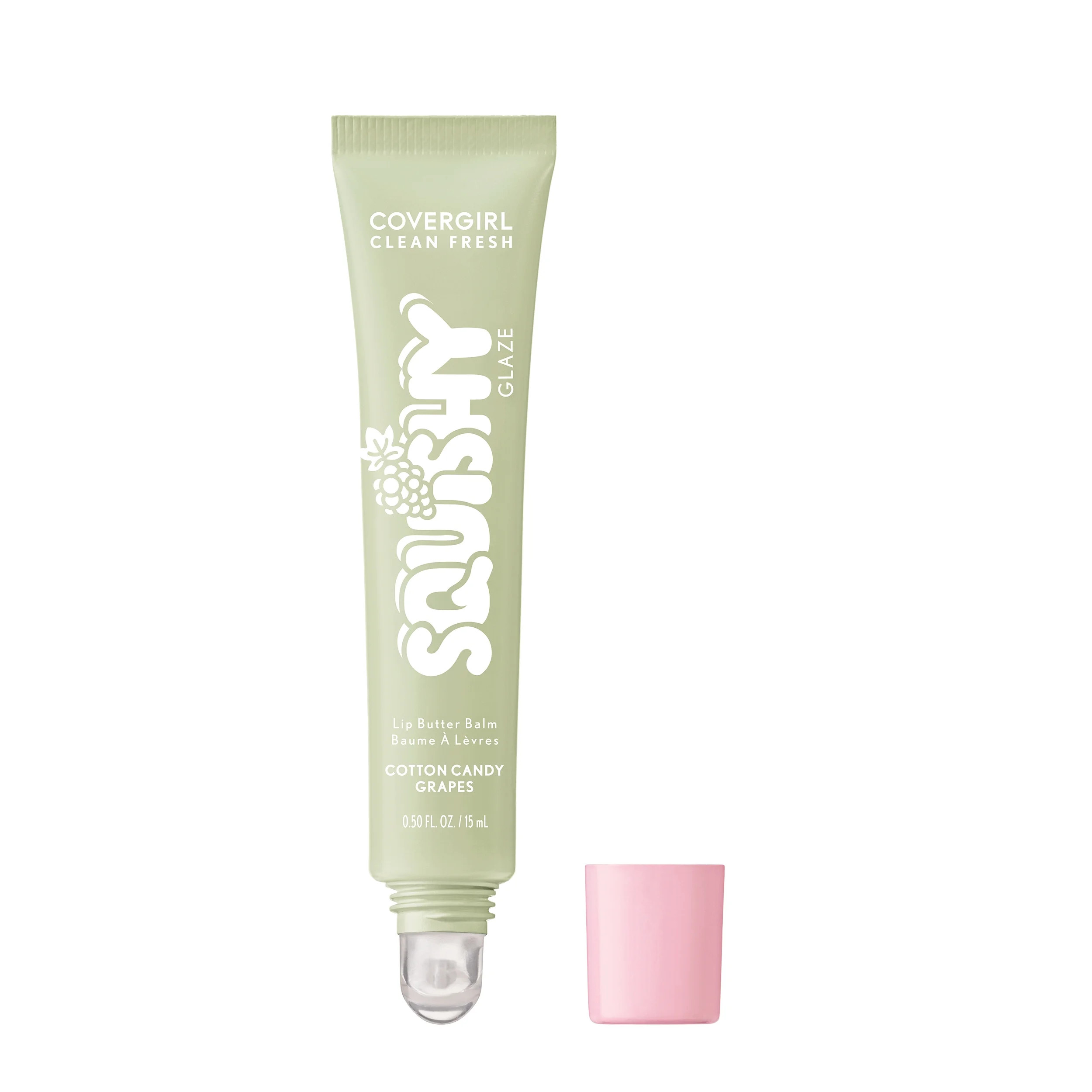 COVERGIRL Clean Fresh Squishy Glaze™ Lip Butter Balm, 120 Cotton Candy Grapes, 0.50 fl oz | Walmart (US)