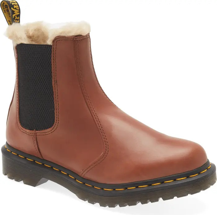 Dr. Martens 2976 Faux Shearling Chelsea Boot (Women) | Nordstromrack | Nordstrom Rack