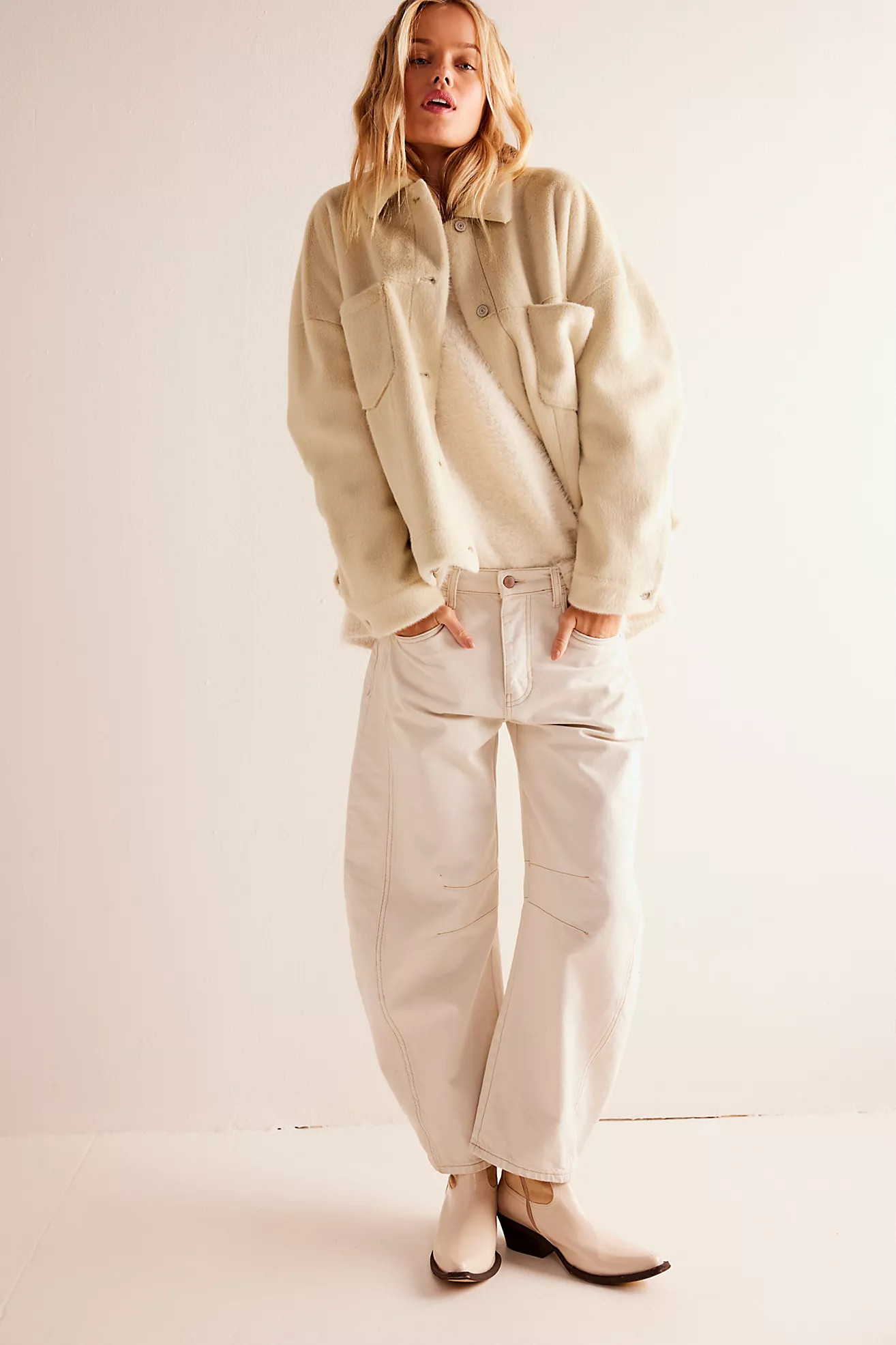 We The Free Good Luck Mid-Rise Barrel Jeans | Free People (Global - UK&FR Excluded)