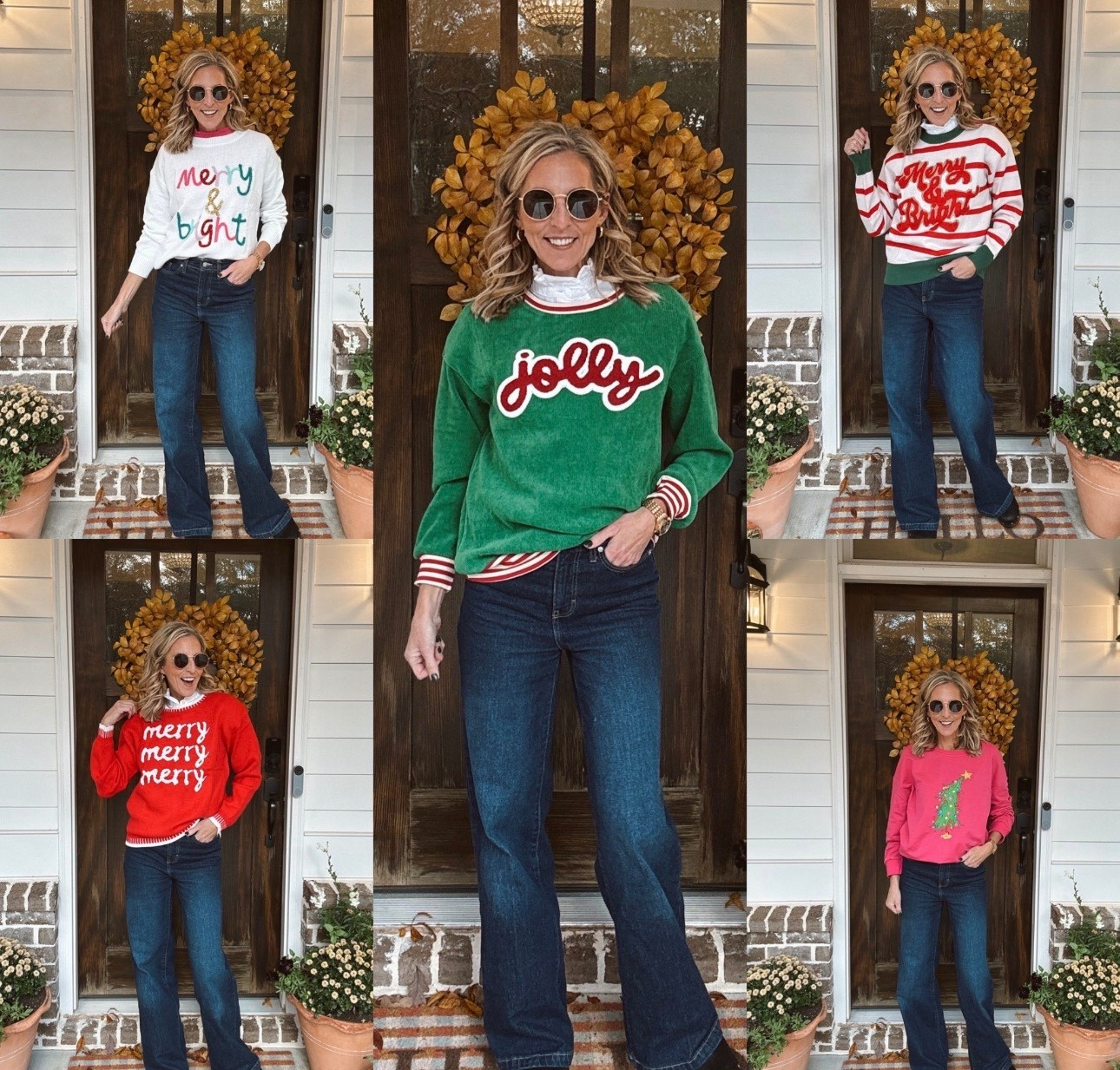 If you’re ready to sprinkle some cheer into your wardrobe, these festive Amazon sweaters are the easiest way to do!!Festive sweaters that are perfect for teachers, moms, and anyone who loves a a little merry, bright and jolly without breaking the bank! Comment HOLIDAY and I’ll send all the links your way!

Every single one is under $40 and most have an extra 10% off coupon. 

I’m wearing a size small in every style and paired them with my favorite Walmart jeans (size 0) —

Amazon holiday sweaters, affordable Christmas sweaters, cozy winter outfits, Christmas outfit ideas, teacher holiday style, festive women’s sweaters, Amazon fashion finds under $40, winter wardrobe favorites, Walmart jeans outfit, affordable gift ideas for her, merry and bright Christmas clothes, holiday fashion for women over 40, Christmas outfit inspiration
