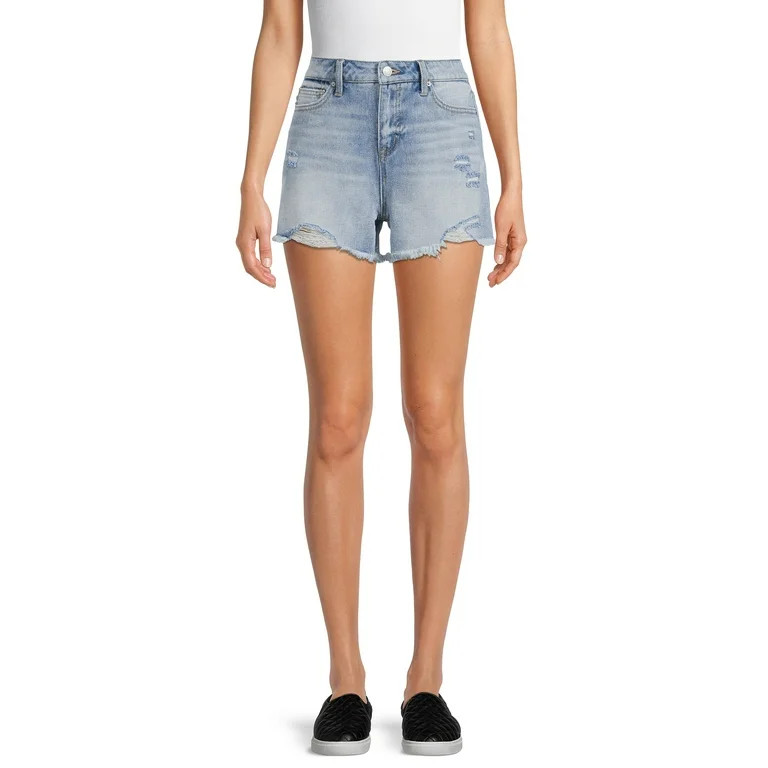 Time and Tru Women's High Rise Denim Shorts | Walmart (US)