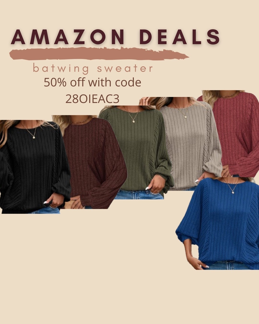 $13 ends 7/28

Amazon fashion
Amazon deals
Batwing sweater

#LTKSaleAlert