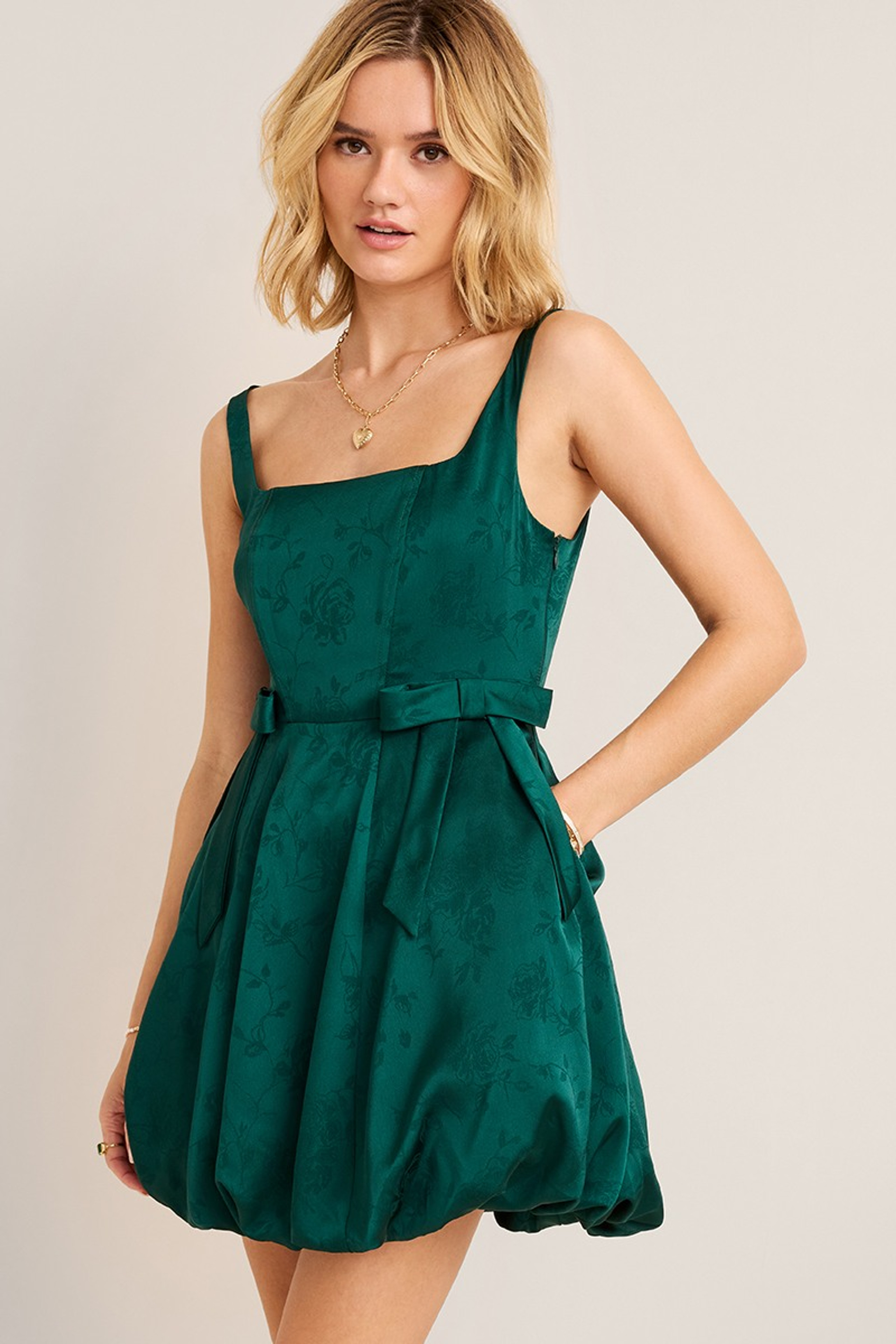 Elise Bubble Hem Mini Dress | Francesca's