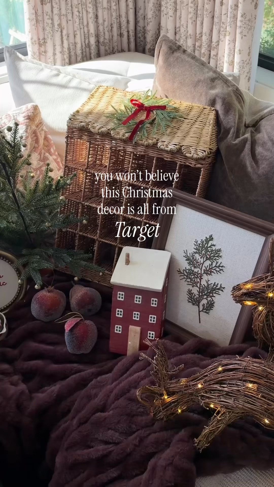 It looks like Terrain + McGee & Co had a vintage inspired baby 😆 seriously so many good Christmas finds at Target right now it was SO hard to narrow down my cart! Comment “YES” and I’ll send you links 🫶🏼