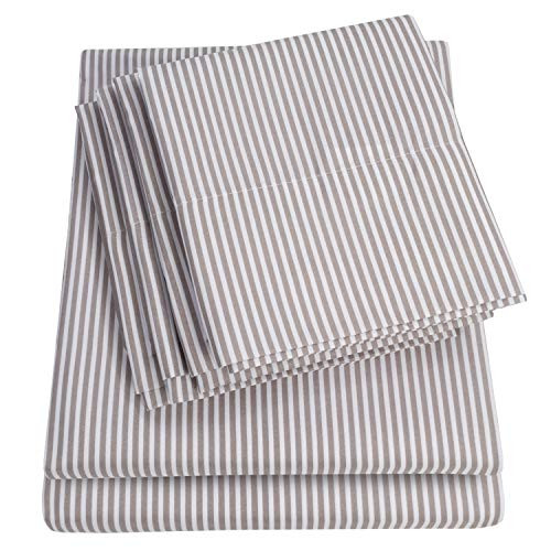 Sweet Home Collection 6 Piece Bed Sheets 1500 Thread Count Fine Microfiber Deep Pocket Set-Extra Pil | Amazon (US)