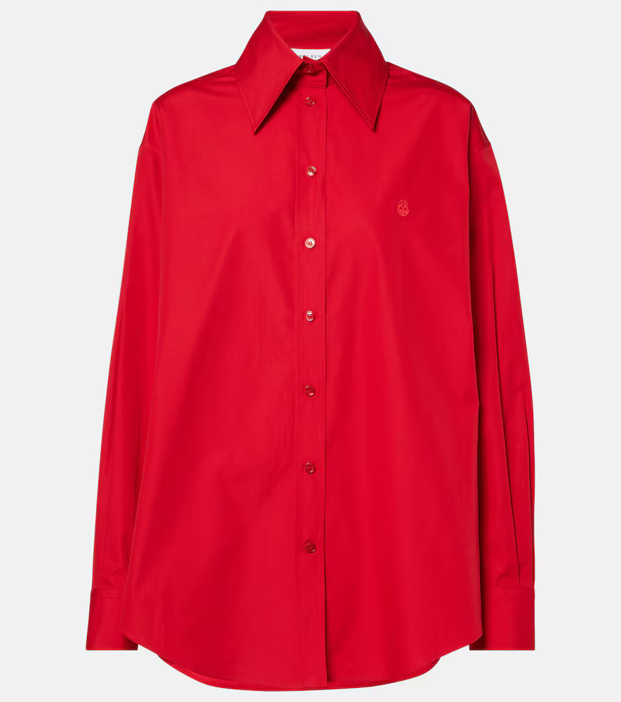 McQueen Oversized cotton poplin shirt | Mytheresa (DACH)
