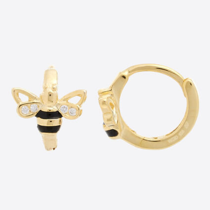 Gold Tone Sterling Silver Bee Earrings | TK Maxx