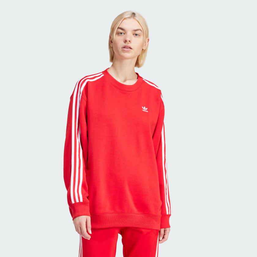 Adicolor 3-Stripes Oversized Crew Sweatshirt | adidas (US)