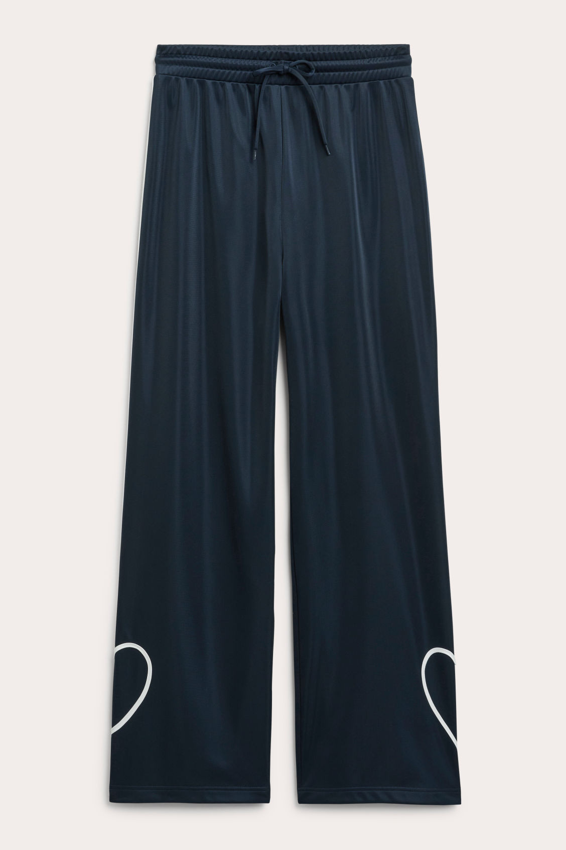 Contrast stripe sporty trousers - Blue | Monki