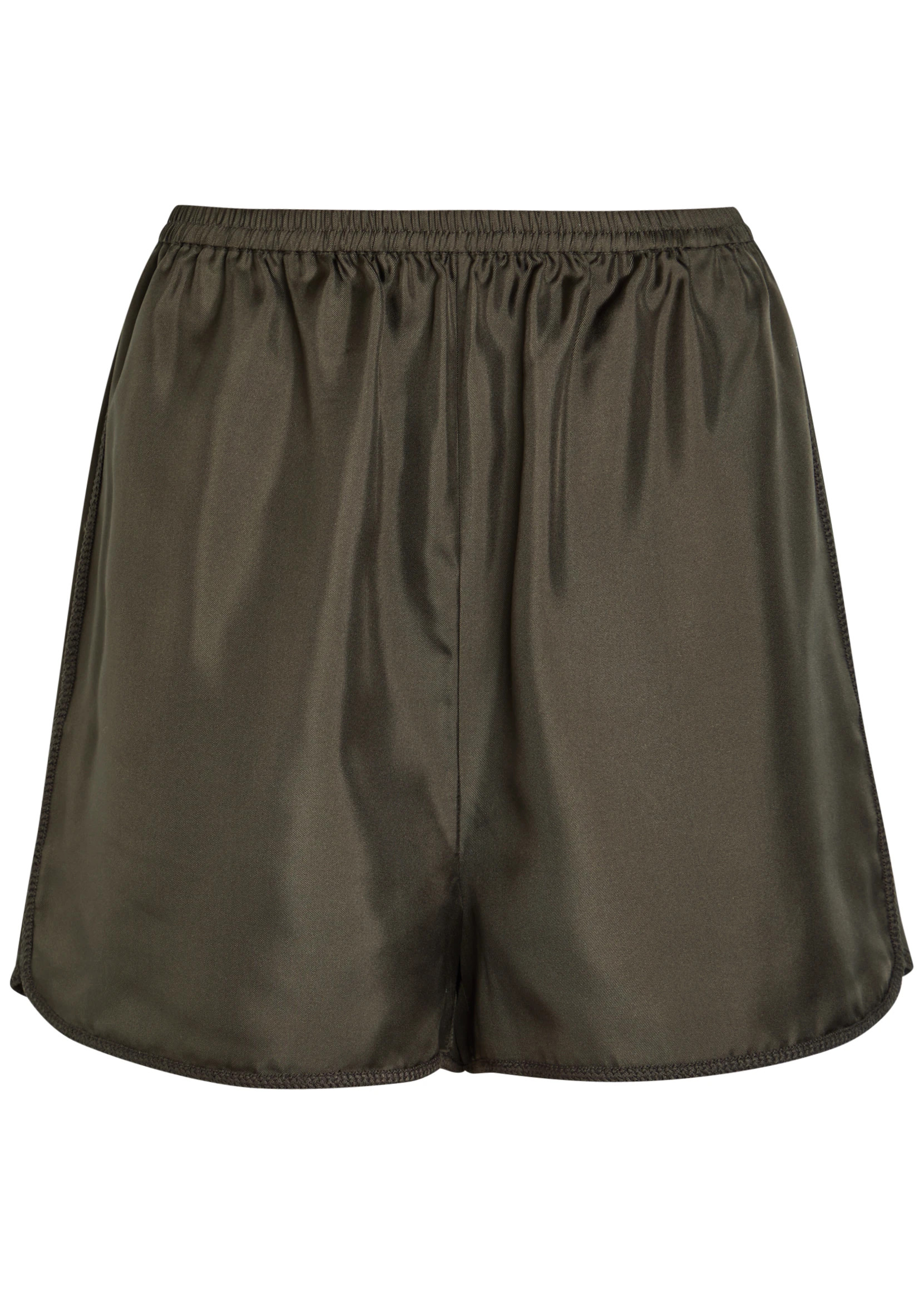 Woven-trim satin shorts | Harvey Nichols