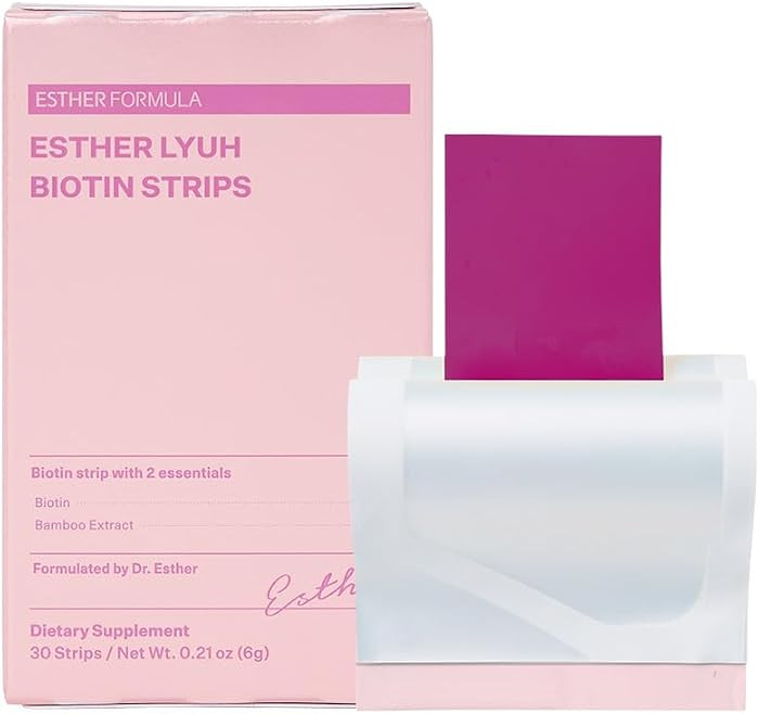 ESTHER FORMULA Biotin Strips (30 ct) | Sublingual Fast-Absorbing Oral Strips for Hair & Nails, Su... | Amazon (US)