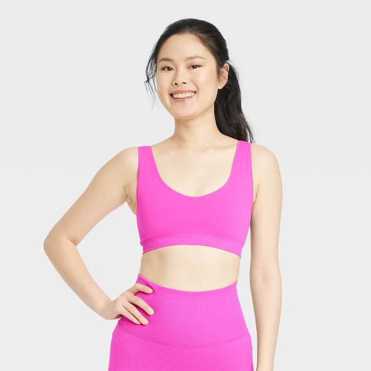 Women's Light Support Reversible Seamless Sports Bra - All in Motion™ | Target