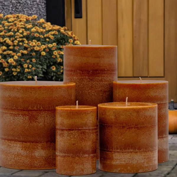 Pumpkin Scented Pillar Candle | Wayfair North America