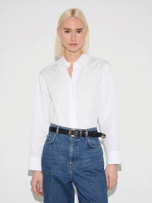 Cotton Poplin Shirt | White | Jigsaw (UK)