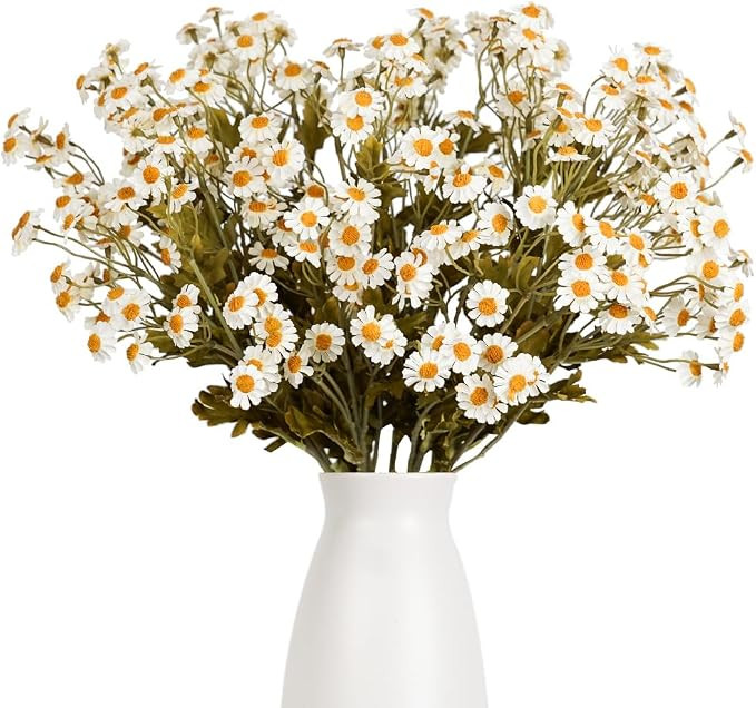 Melorca&Guilla Artificial Flowers Fake Flowers,6PCS 20" Faux Floral Stems for Vase, Artificial Fl... | Amazon (US)