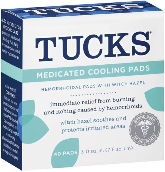 Tucks Hemorrhoidal Pads with Witch Hazel-40 Count | Amazon (US)