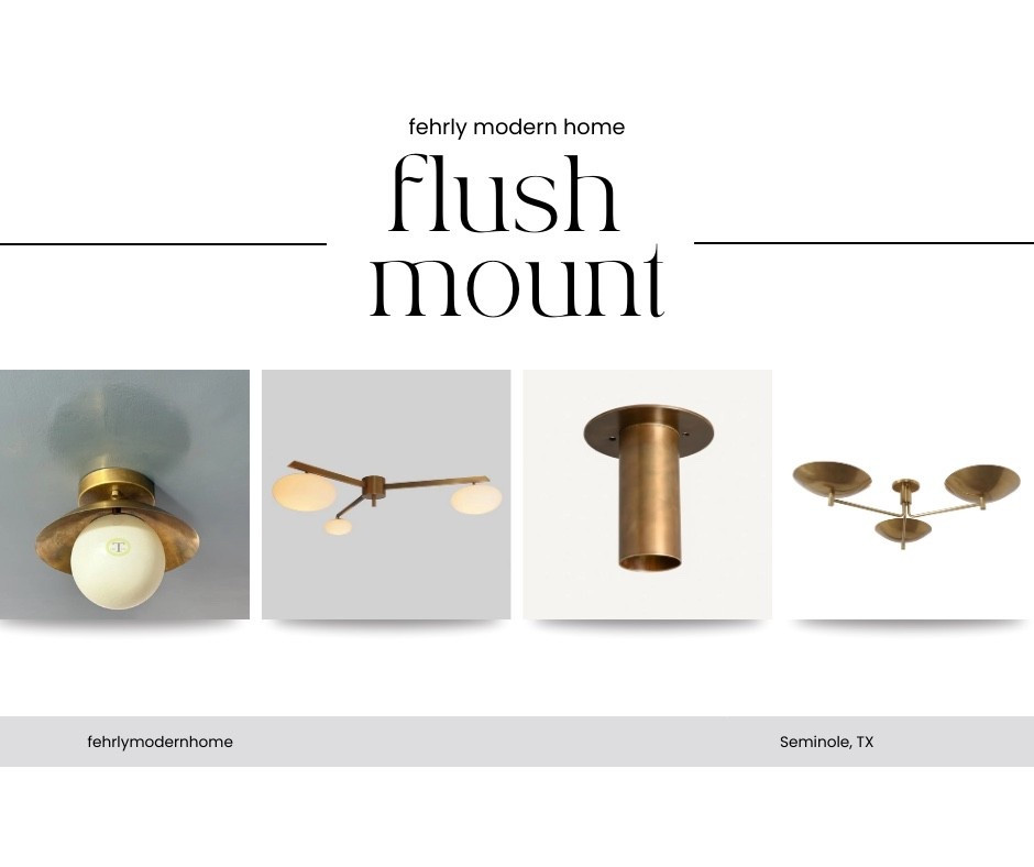 Flush mount light fixtures 