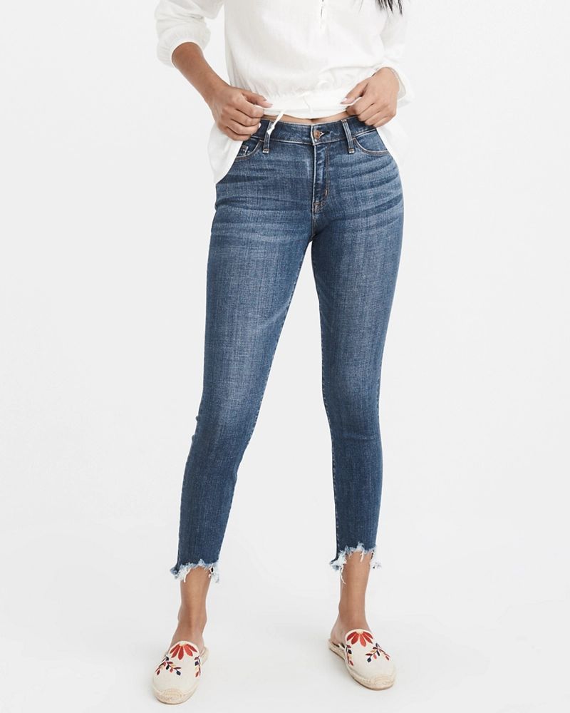 Womens Low-Rise Ankle Jeans | Abercrombie & Fitch US & UK