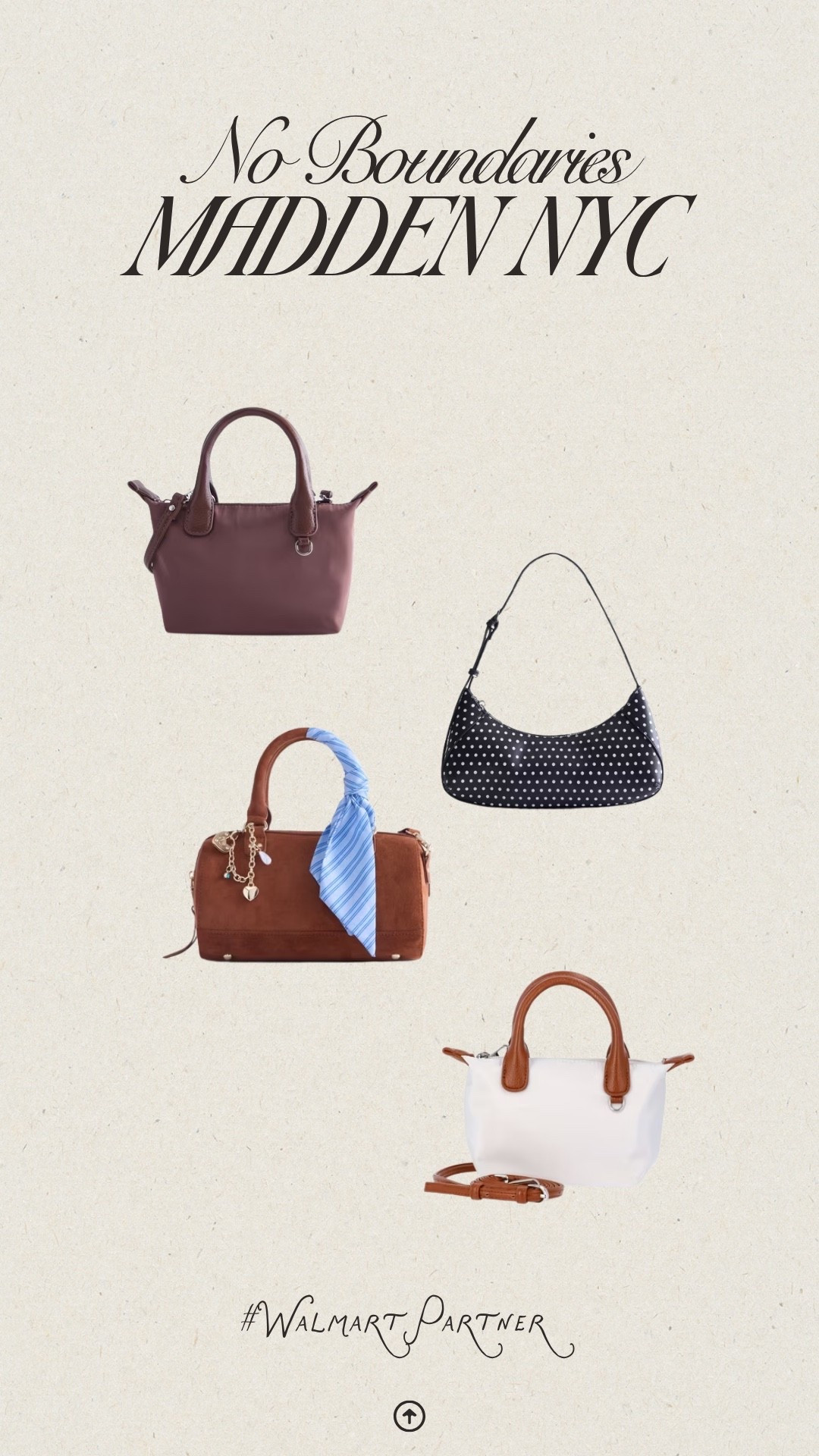 Obsessed with these bags from Walmart!!!! #walmartpartner @Walmart #maddennyc #nobo