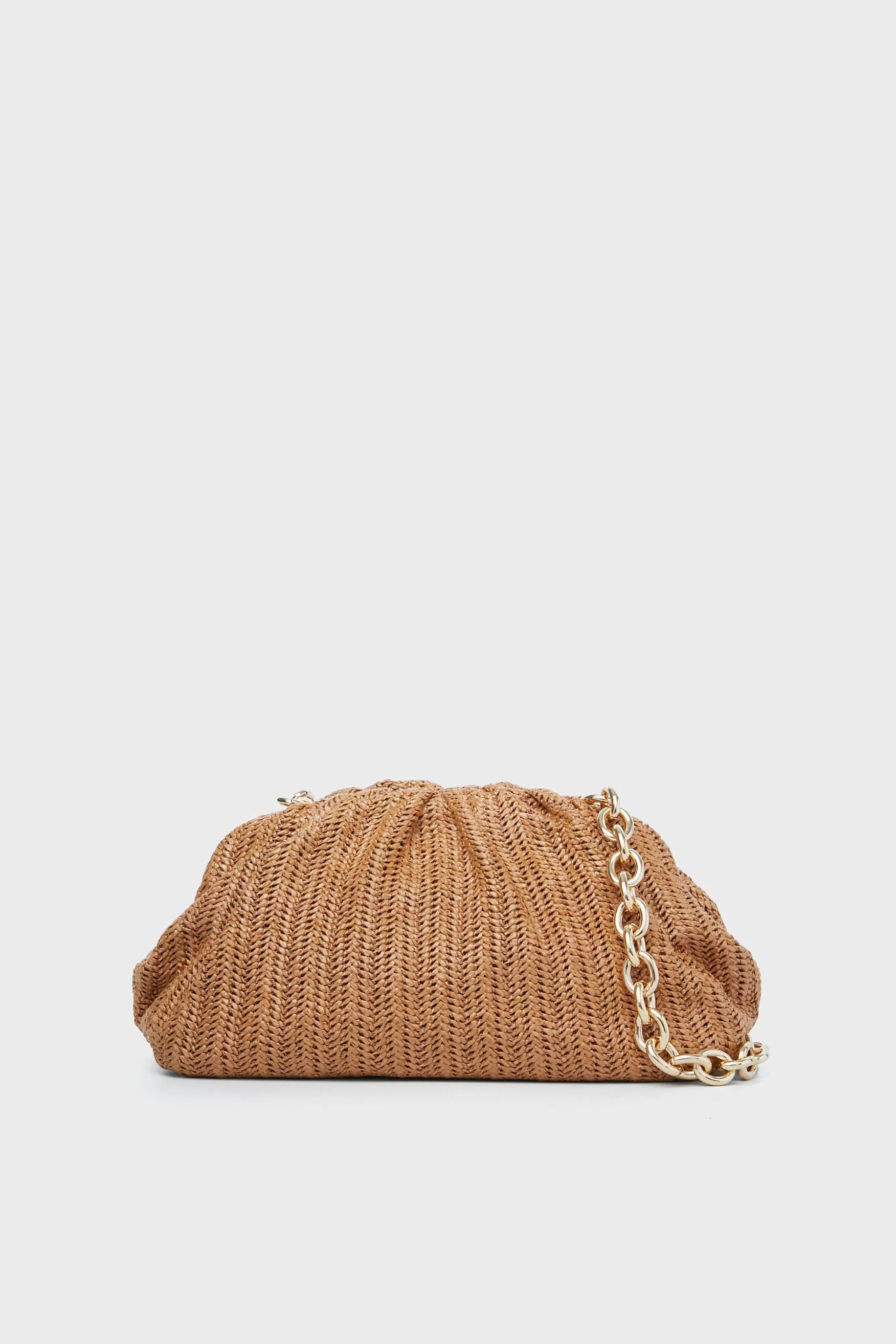 Dark Raffia Slouchy Clutch | Tuckernuck (US)