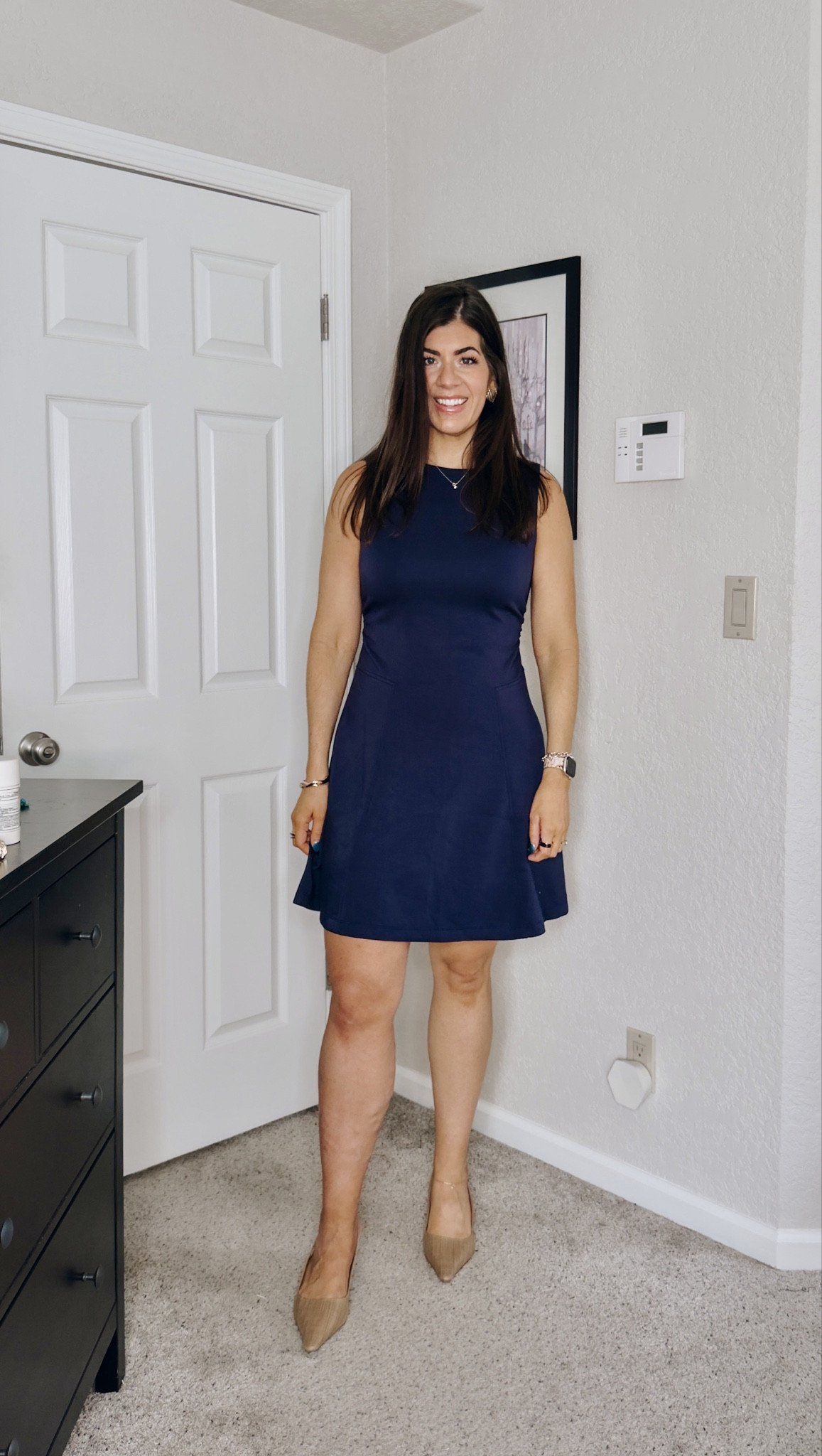 In a medium tall in the ponte knit work dress 

#LTKOver40 #LTKMidsize #LTKWorkwear
