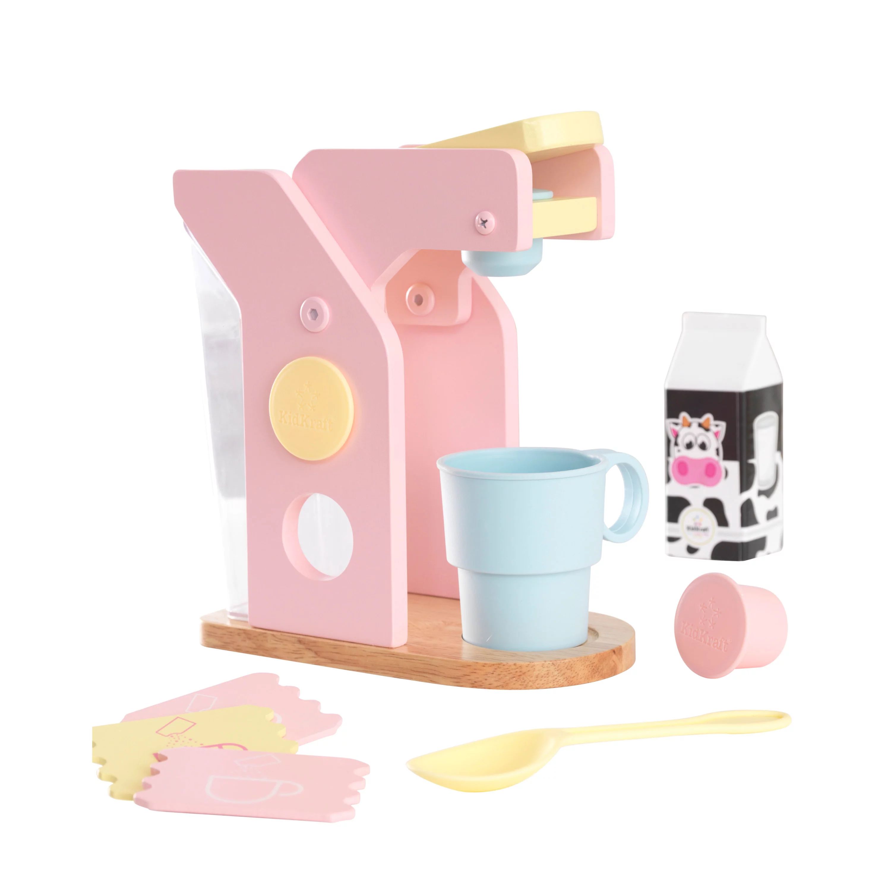 KidKraft Pastel Wooden Coffee Set, Children's Kitchen Accessory | Walmart (US)