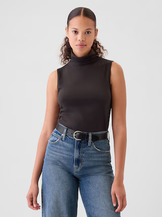 Featherweight Turtleneck Tank Top | Gap (US)