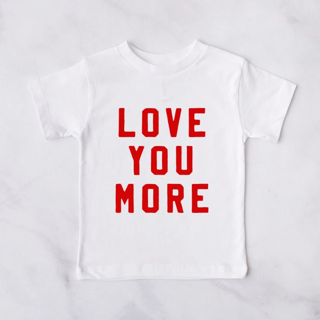 Love You More, Little Valentine Tee, Valentine Toddler Tee | Etsy (US)