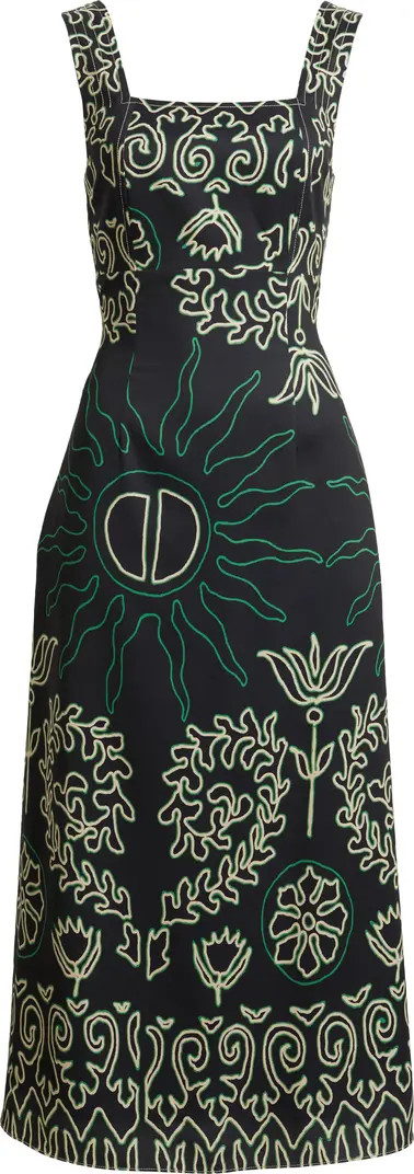 Enza Floral Print A-Line Dress | Nordstrom