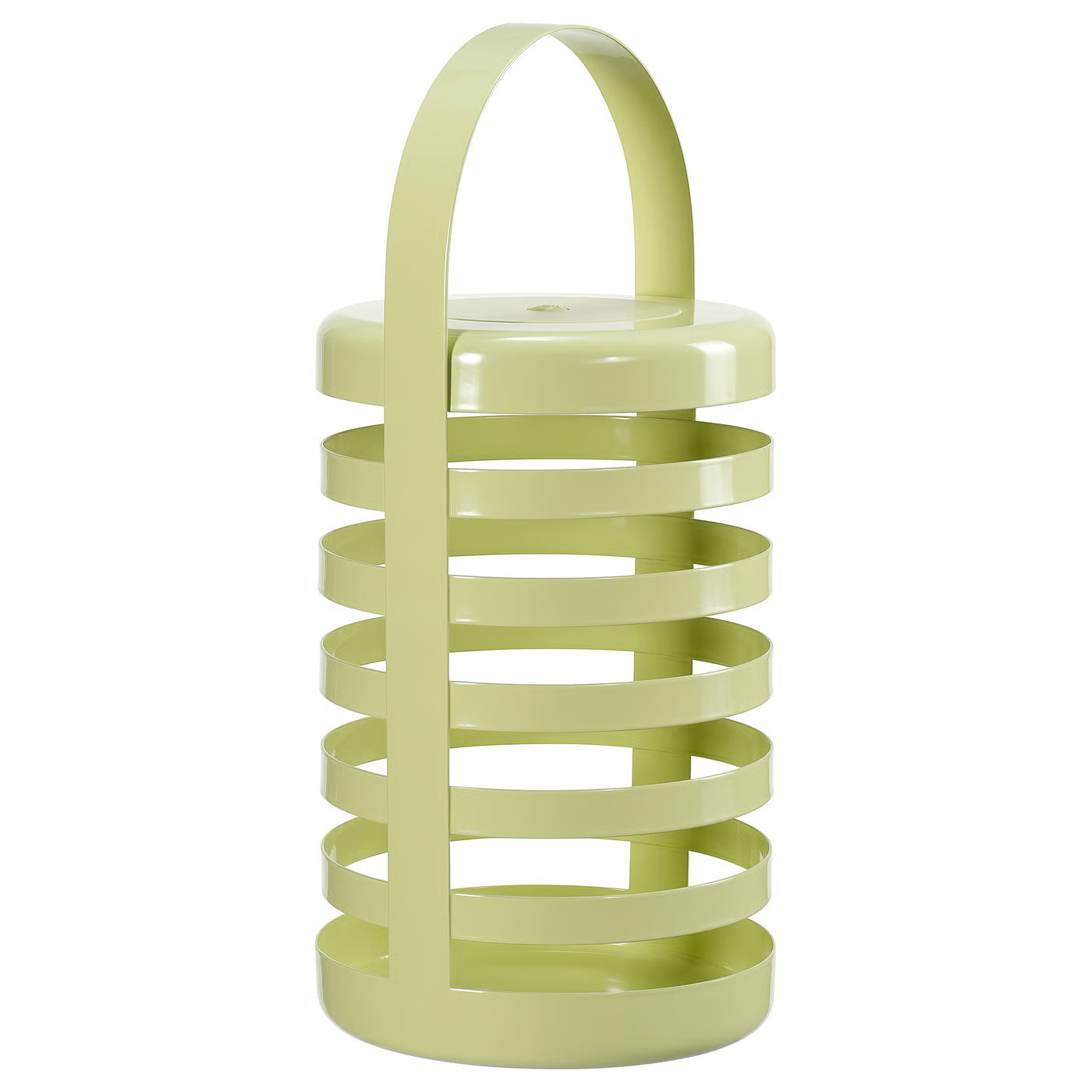 IKEA SOLVINDEN LED decorative table lamp, battery operated stripe/outdoor light green, Height: 12 | IKEA US