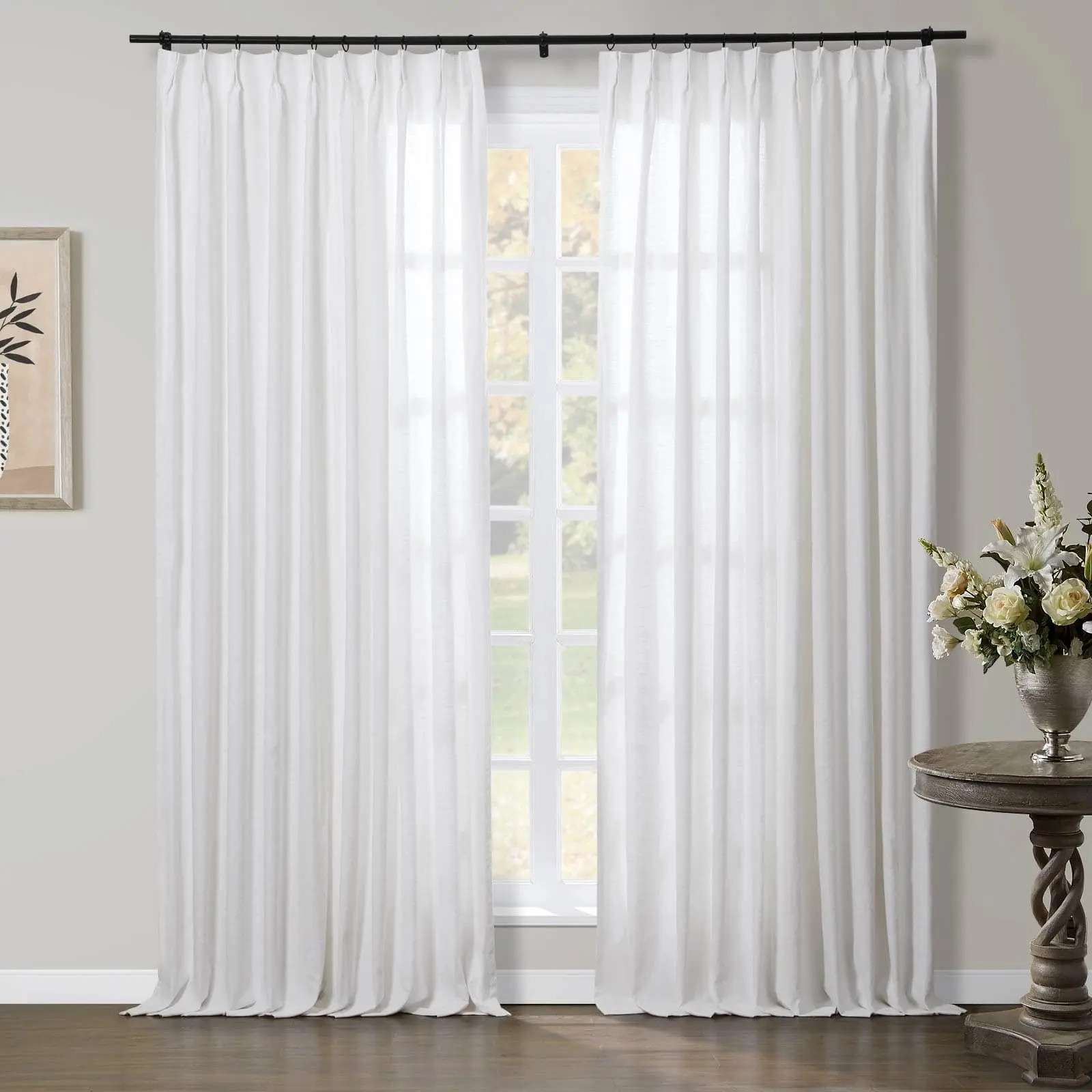 Jawara Luxury Linen Cotton Curtain Pleated | TWOPAGES